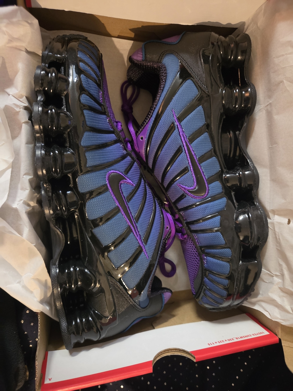 Nike Shox TL Voltage Purple Black Sneakers AV3595-500 Size 10 Men / 11.5 Women
